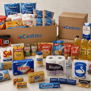 Cesta Condomínio 36 kg Cestou com 52 itens para empresas e sindicatos