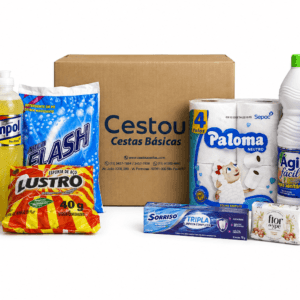 Kit completo Cestou com 10 itens de limpeza e higiene