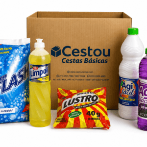 Kit de higiene Cestou com 6 itens para cuidados pessoais e ações sociais