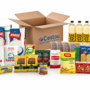 Cesta SIEMACO 25 kg Cestou com 27 itens para benefícios coletivos