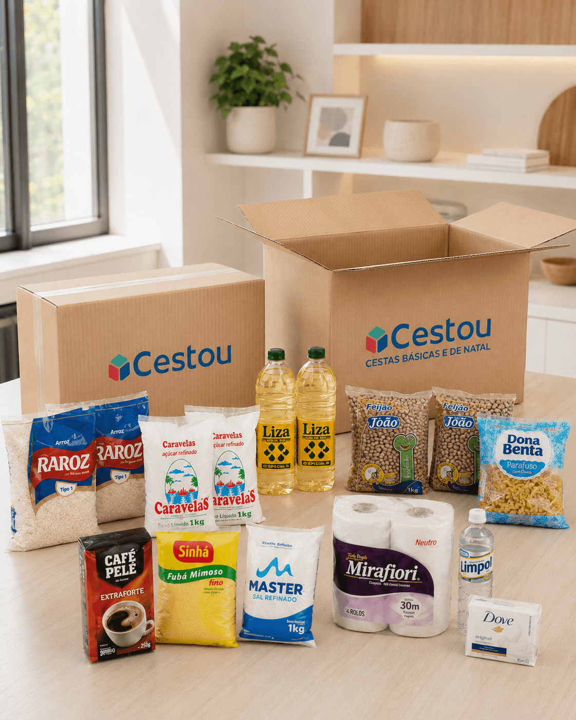 Cestas básicas para empresas e produtos institucionais Cestou